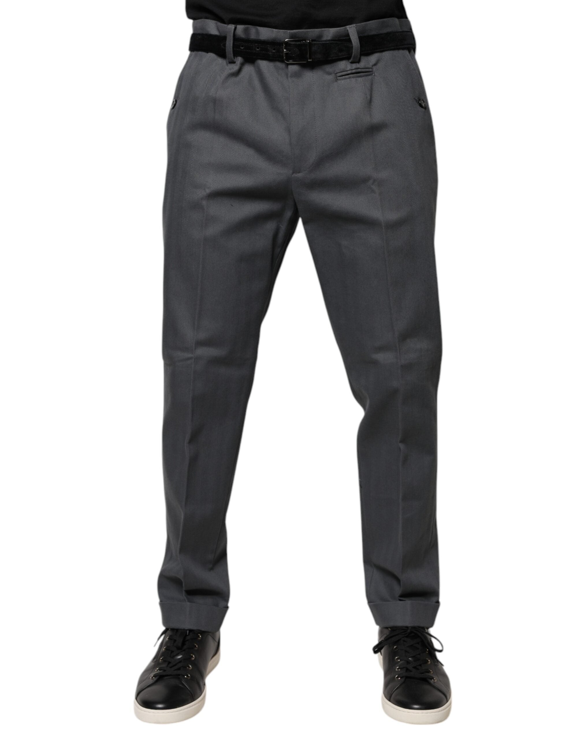 Dolce & Gabbana Gray Tapered Formal Dress Pants -   -  Dolce & Gabbana.