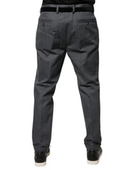 Dolce & Gabbana Gray Tapered Formal Dress Pants -   -  Dolce & Gabbana.