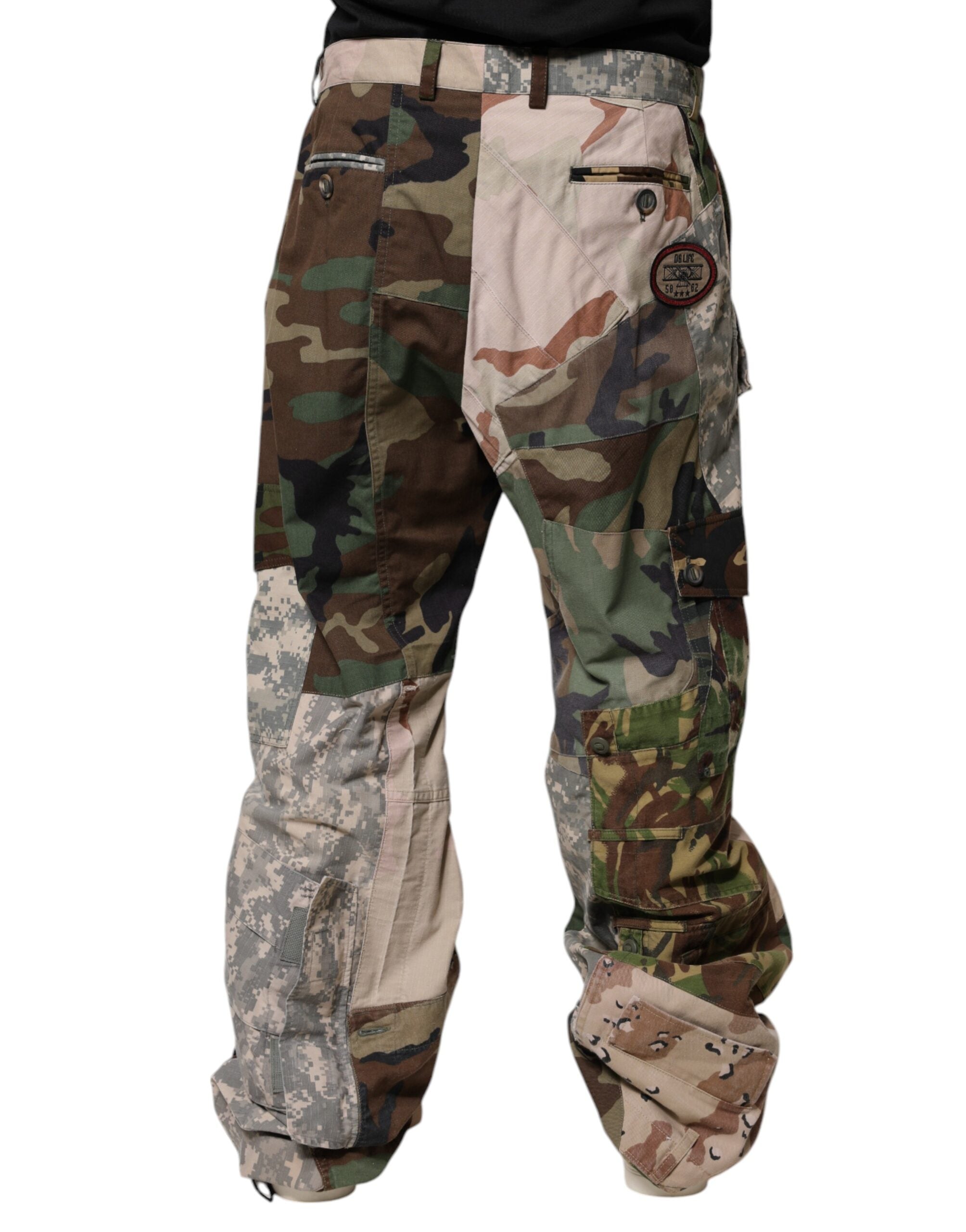 Dolce & Gabbana Multicolor Patchwork Camouflage Cargo Pants -   -  Dolce & Gabbana. Dolce & Gabbana Multicolor Patchwork Camouflage Cargo Pants -   -  Dolce & Gabbana.