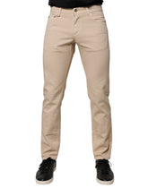 Dolce & Gabbana Beige Cotton Stretch Regular Men Denim Jeans -   -  Dolce & Gabbana.