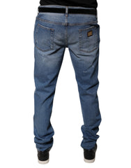 Dolce & Gabbana Light Blue Cotton Men Skinny Denim Jeans -   -  Dolce & Gabbana.