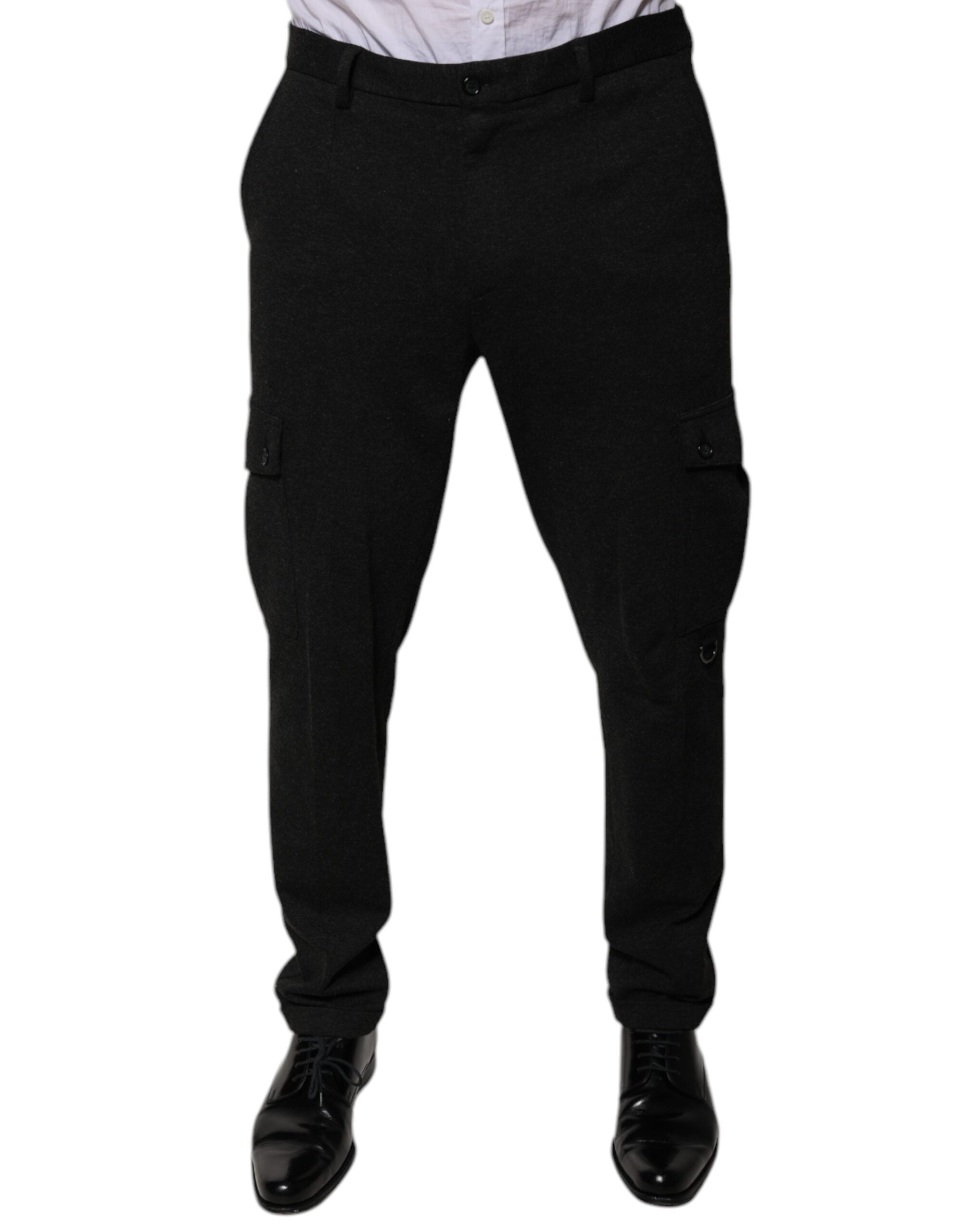 Dolce & Gabbana Black Viscose Cargo Men Casual Pants -   -  Dolce & Gabbana. Dolce & Gabbana Black Viscose Cargo Men Casual Pants -   -  Dolce & Gabbana.