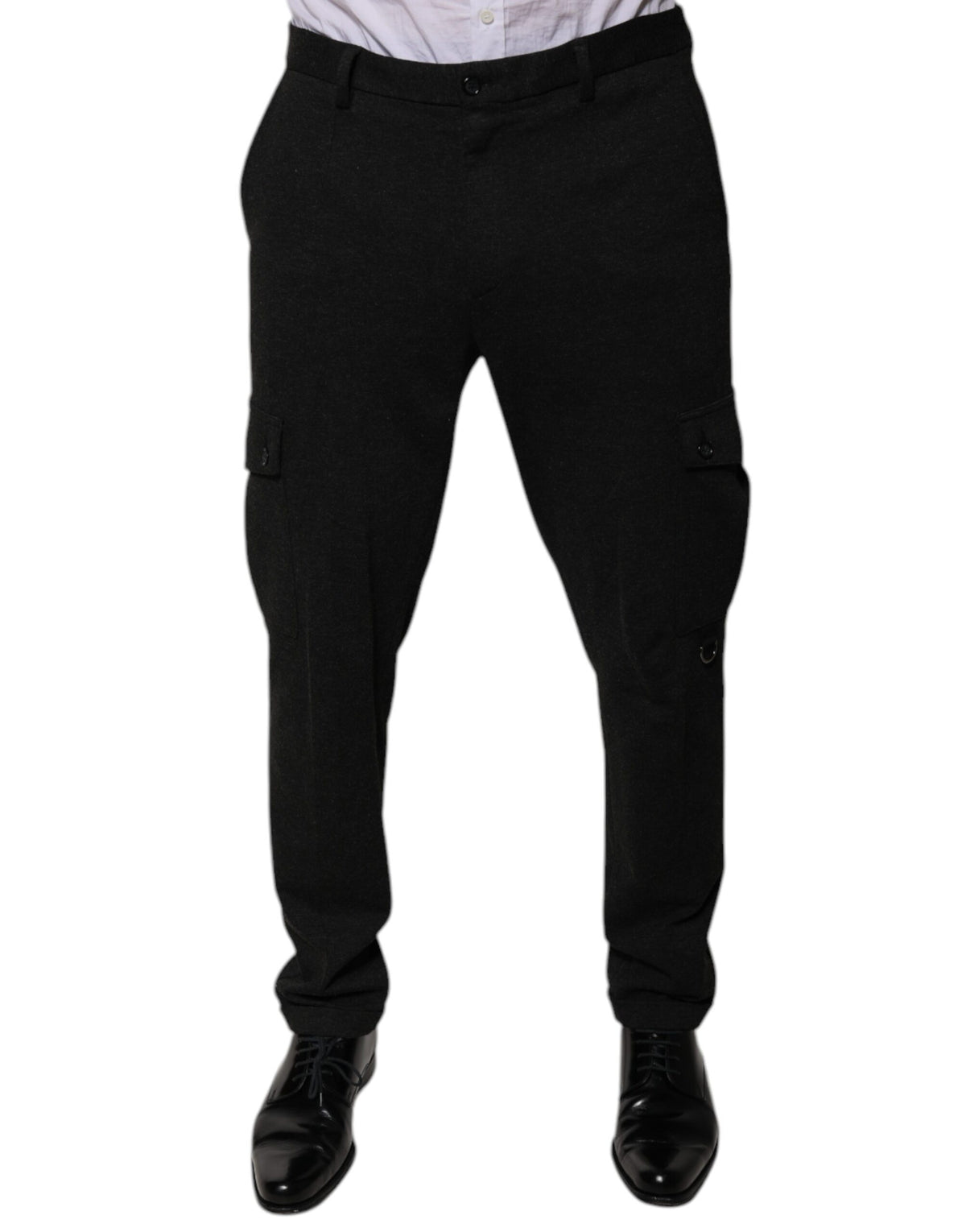 Dolce & Gabbana Black Viscose Cargo Men Casual Pants -   -  Dolce & Gabbana.