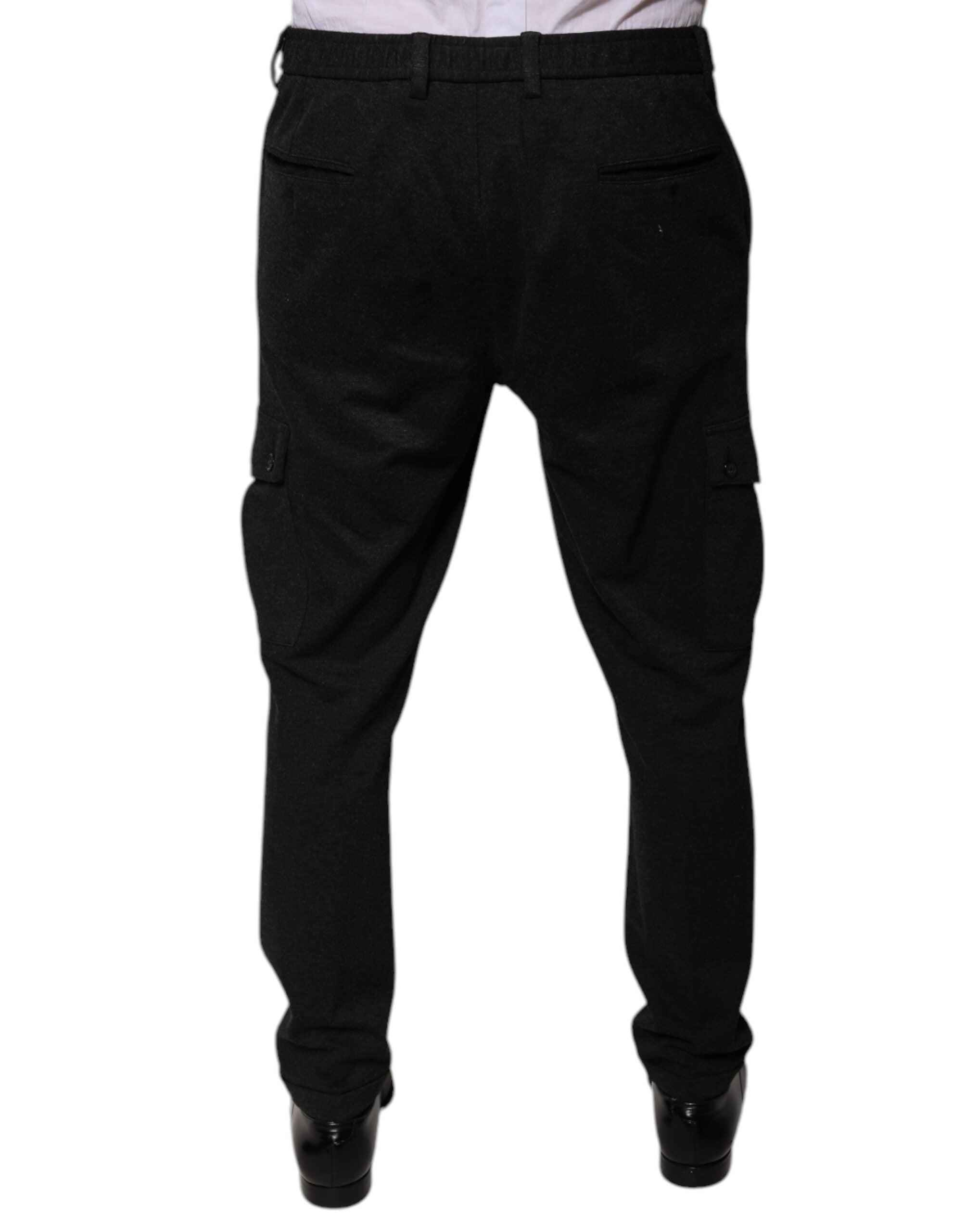 Dolce & Gabbana Black Viscose Cargo Men Casual Pants -   -  Dolce & Gabbana. Dolce & Gabbana Black Viscose Cargo Men Casual Pants -   -  Dolce & Gabbana.