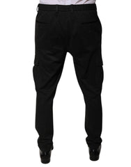 Dolce & Gabbana Black Viscose Cargo Men Casual Pants -   -  Dolce & Gabbana.