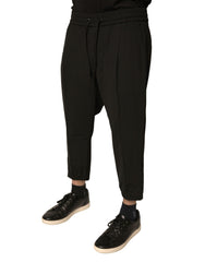 Dolce & Gabbana Black Wool Jogger Jogging Pants -   -  Dolce & Gabbana.