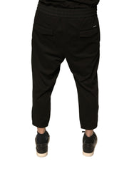 Dolce & Gabbana Black Wool Jogger Jogging Pants -   -  Dolce & Gabbana.