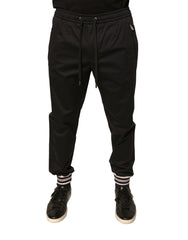 Dolce & Gabbana Black Cotton Stretch Jogger Sweatpants Pants -   -  Dolce & Gabbana.