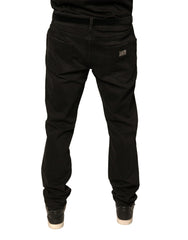 Dolce & Gabbana Black Ripped Logo Cotton Skinny Denim Jeans -   -  Dolce & Gabbana.
