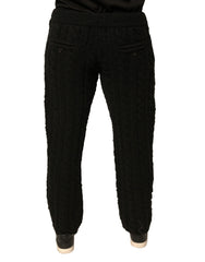 Dolce & Gabbana Black Wool Knitted Skinny Pants -   -  Dolce & Gabbana.
