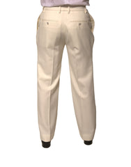 Dolce & Gabbana Off White Straight Dress Pants -   -  Dolce & Gabbana.