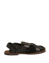 Dolce & Gabbana Green Gazelle Hair Leather Flats Sandals Shoes -   -  Dolce & Gabbana.