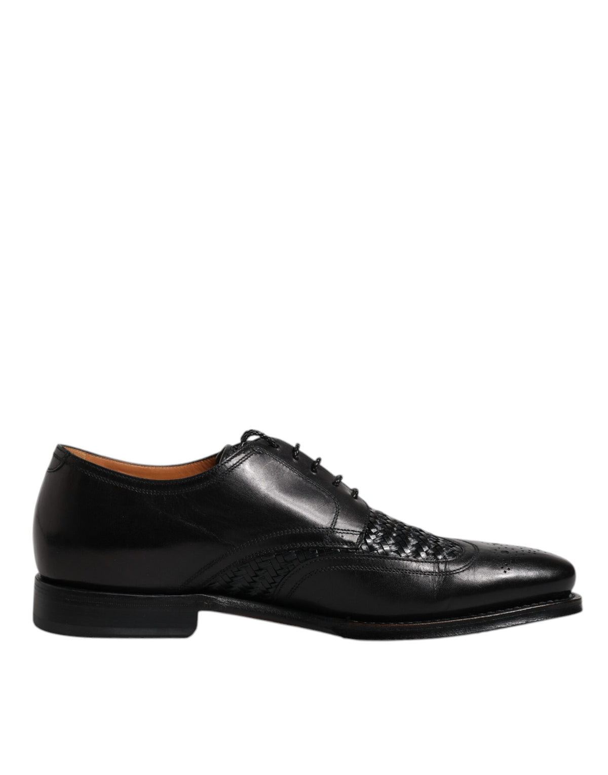 Dolce & Gabbana Black Leather Derby Wingtip Lace Up Formal Dress Shoes -   -  Dolce & Gabbana.