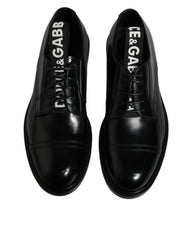 Dolce & Gabbana Black Patent Leather Derby Lace Up Formal Dress Shoes -   -  Dolce & Gabbana.