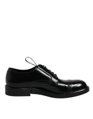 Dolce & Gabbana Black Patent Leather Derby Lace Up Formal Dress Shoes -   -  Dolce & Gabbana.