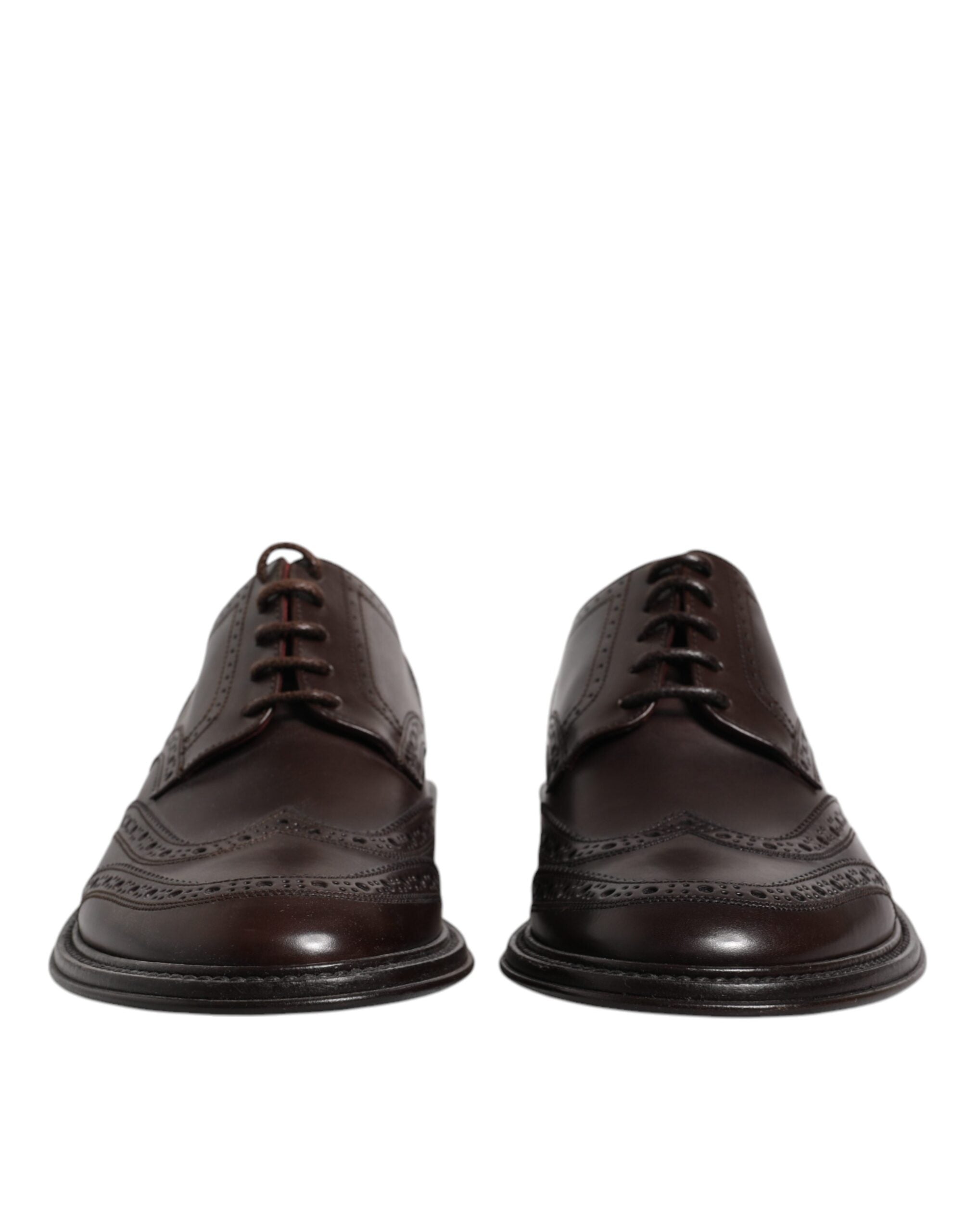 Dolce & Gabbana Brown Leather Derby Wingtip Lace Up Formal Dress Shoes -   -  Dolce & Gabbana. Dolce & Gabbana Brown Leather Derby Wingtip Lace Up Formal Dress Shoes -   -  Dolce & Gabbana.