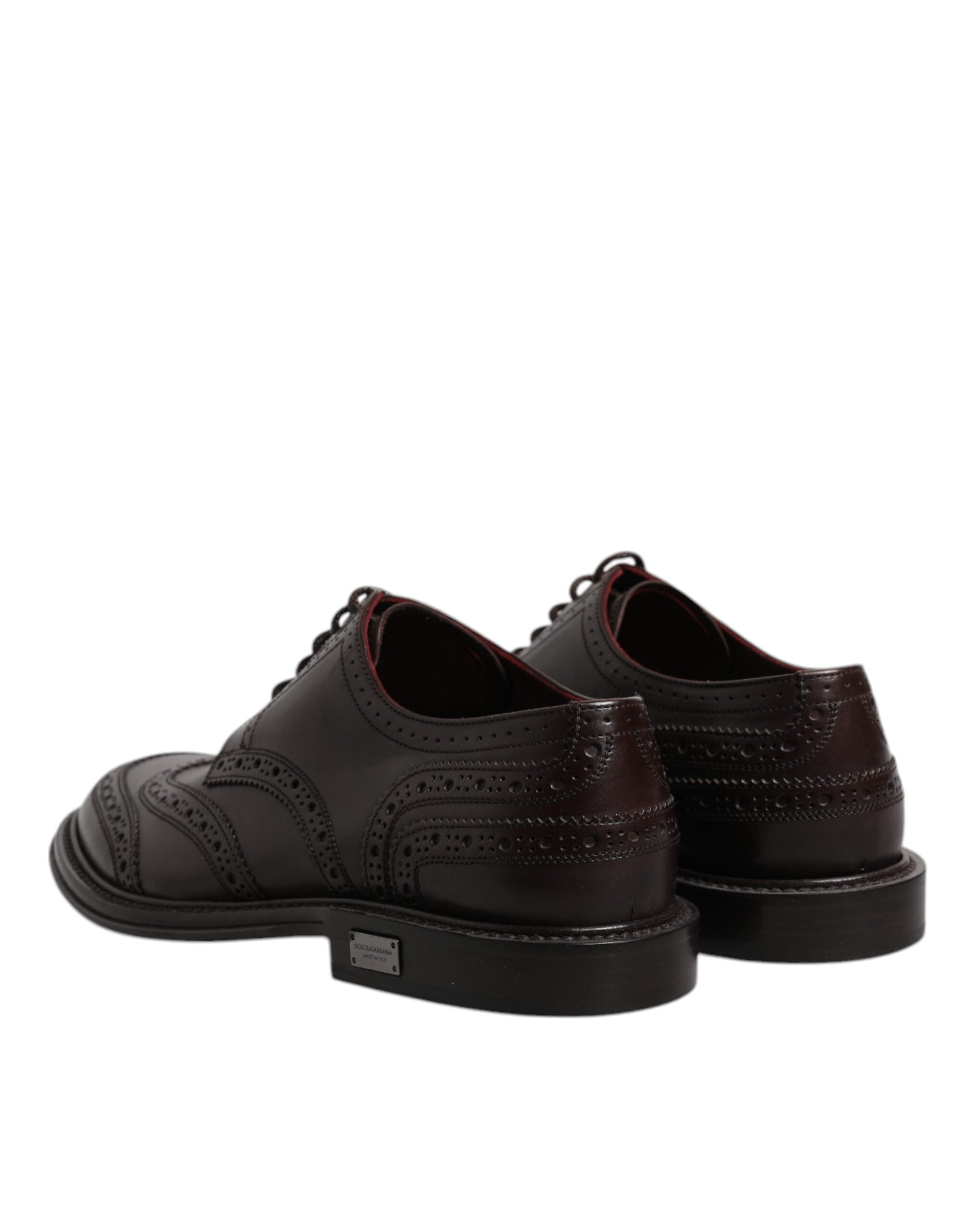 Dolce & Gabbana Brown Leather Derby Wingtip Lace Up Formal Dress Shoes -   -  Dolce & Gabbana. Dolce & Gabbana Brown Leather Derby Wingtip Lace Up Formal Dress Shoes -   -  Dolce & Gabbana.