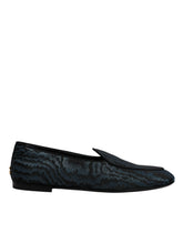 Dolce & Gabbana Blue Black Flats Men Loafers Dress Shoes -   -  Dolce & Gabbana.