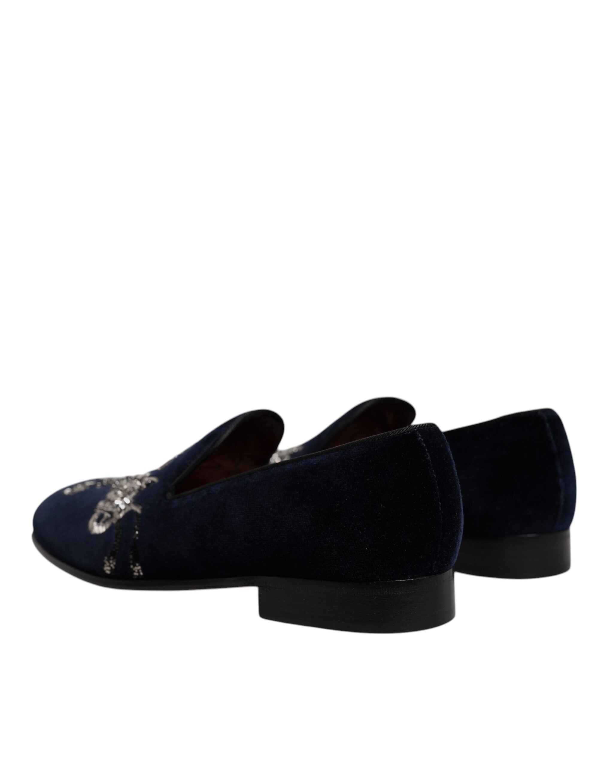 Dolce & Gabbana Black Velvet Floral Gun Loafers Dress Shoes -   -  Dolce & Gabbana. Dolce & Gabbana Black Velvet Floral Gun Loafers Dress Shoes -   -  Dolce & Gabbana.