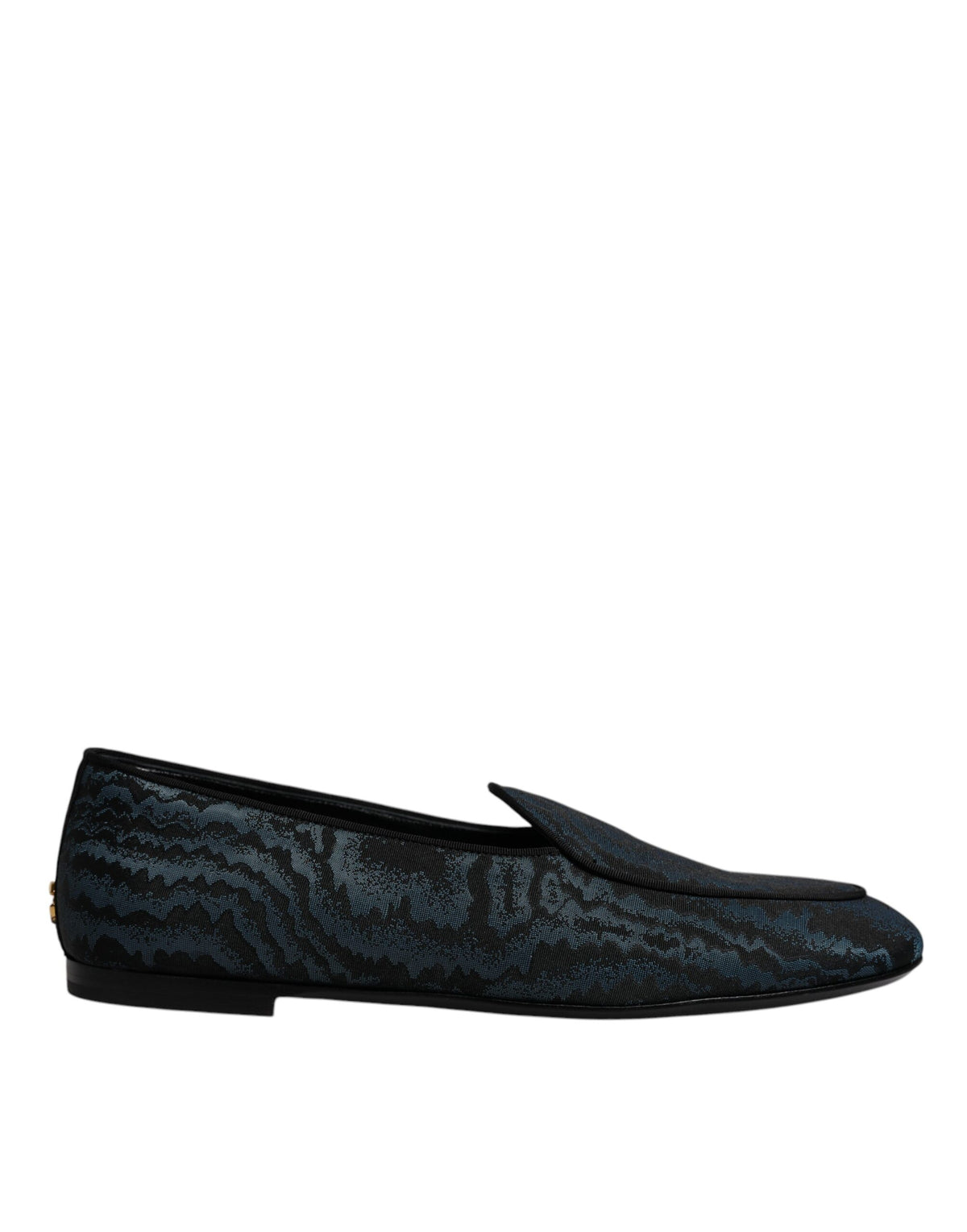Dolce & Gabbana Blue Black Flats Men Loafers Dress Shoes -   -  Dolce & Gabbana.