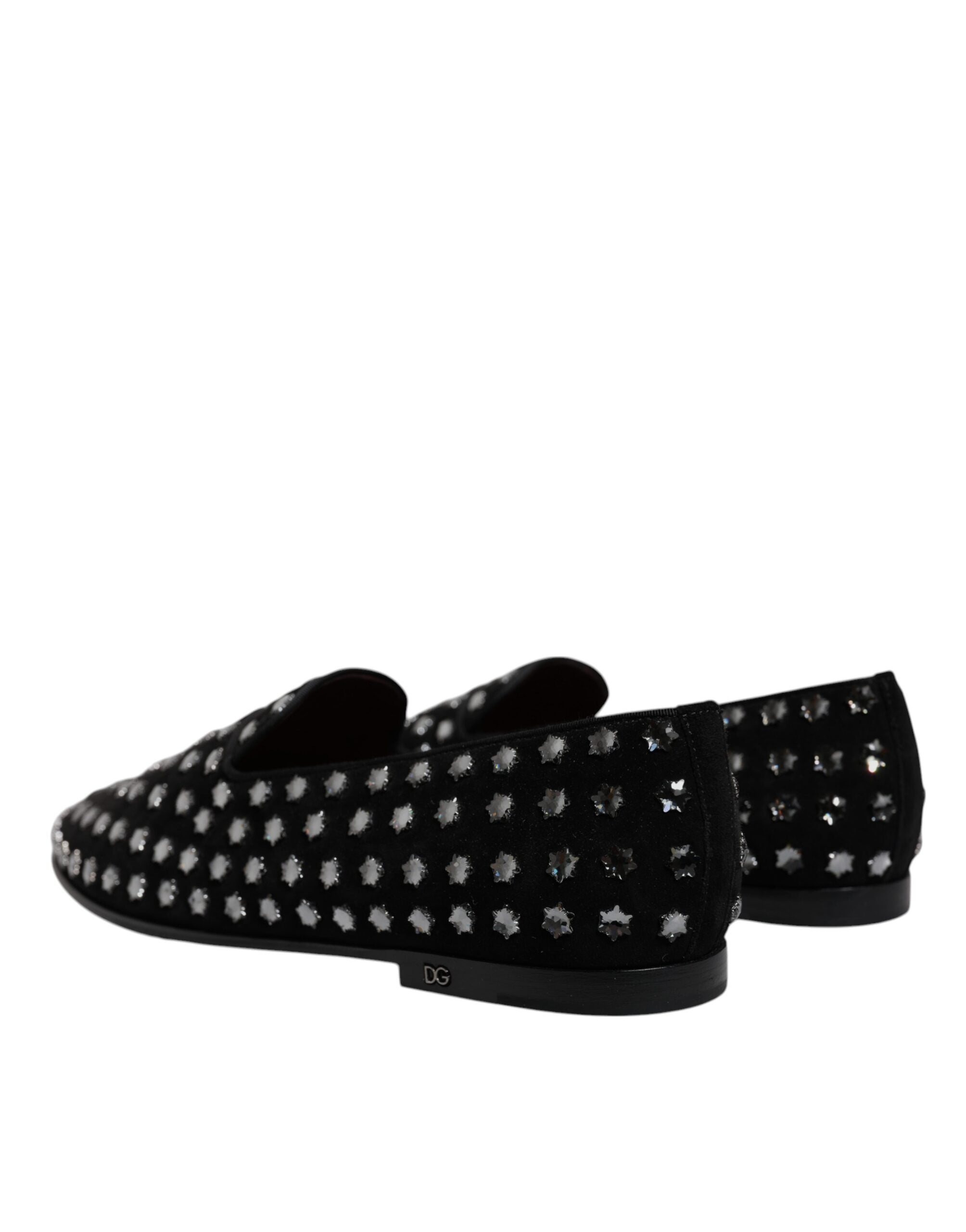Dolce & Gabbana Black Crystal Embellished Loafers Dress Shoes -   -  Dolce & Gabbana. Dolce & Gabbana Black Crystal Embellished Loafers Dress Shoes -   -  Dolce & Gabbana.