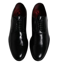 Dolce & Gabbana Black Calfskin Leather Derby Lace Up Formal Dress Shoes -   -  Dolce & Gabbana.