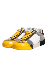 Dolce & Gabbana Multicolor Leather DNA Low Top Sneakers Shoes -   -  Dolce & Gabbana.