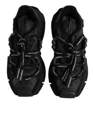 Dolce & Gabbana Black Low Top Space Lace Up Sneakers Shoes -   -  Dolce & Gabbana.