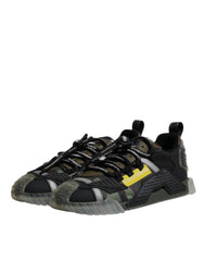 Dolce & Gabbana Black Green Camo NS1 Low Top Sneakers Shoes -   -  Dolce & Gabbana.
