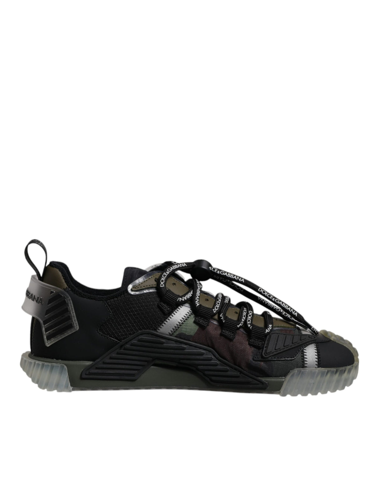 Dolce & Gabbana Black Green Camo NS1 Low Top Sneakers Shoes -   -  Dolce & Gabbana.