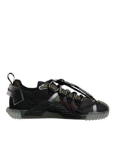 Dolce & Gabbana Black Green Camo NS1 Low Top Sneakers Shoes -   -  Dolce & Gabbana.