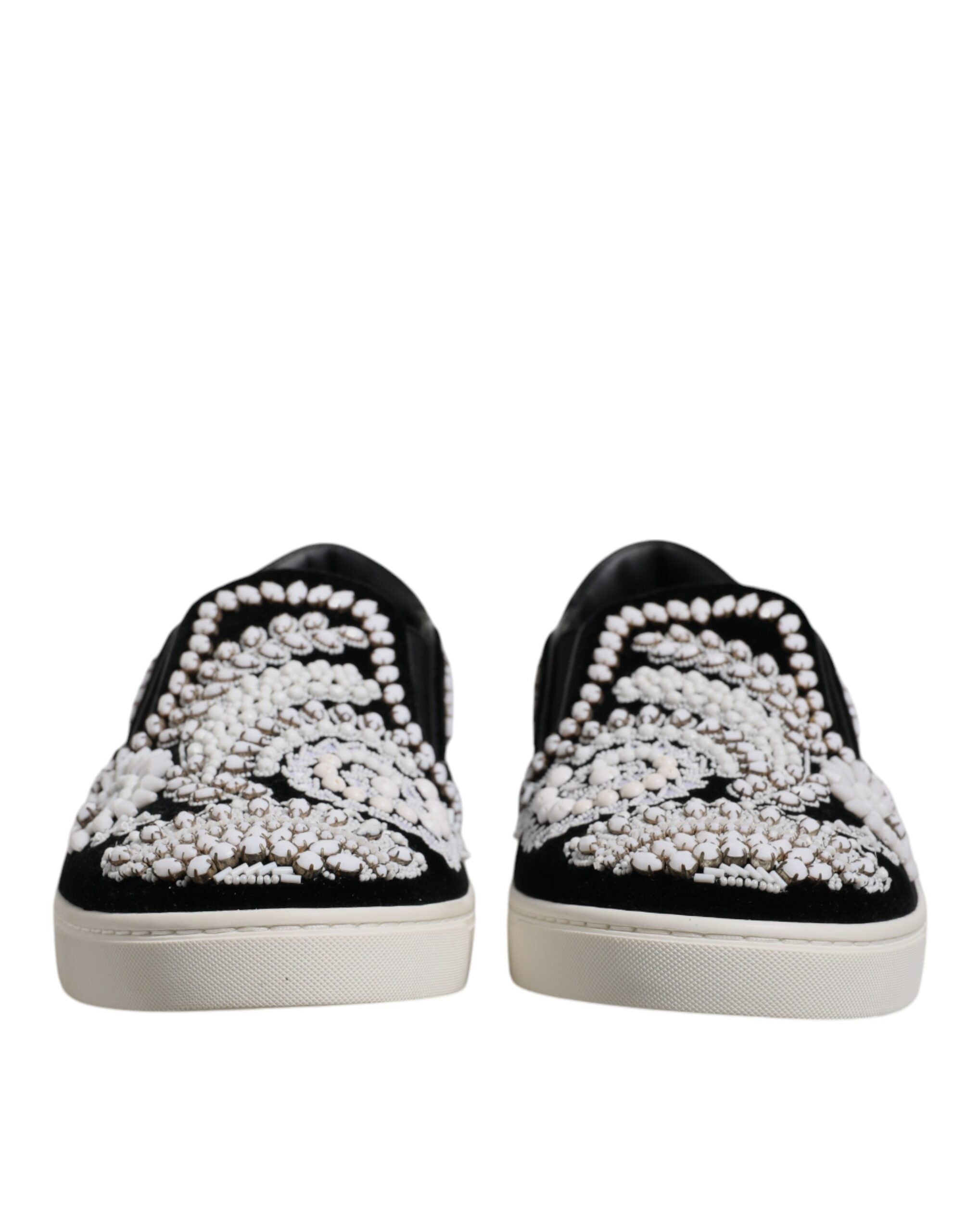 Dolce & Gabbana Black Embellished London Men Slip On Shoes -   -  Dolce & Gabbana. Dolce & Gabbana Black Embellished London Men Slip On Shoes -   -  Dolce & Gabbana.