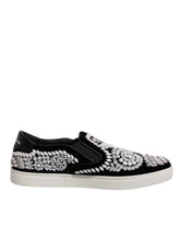 Dolce & Gabbana Black Embellished London Men Slip On Shoes -   -  Dolce & Gabbana.