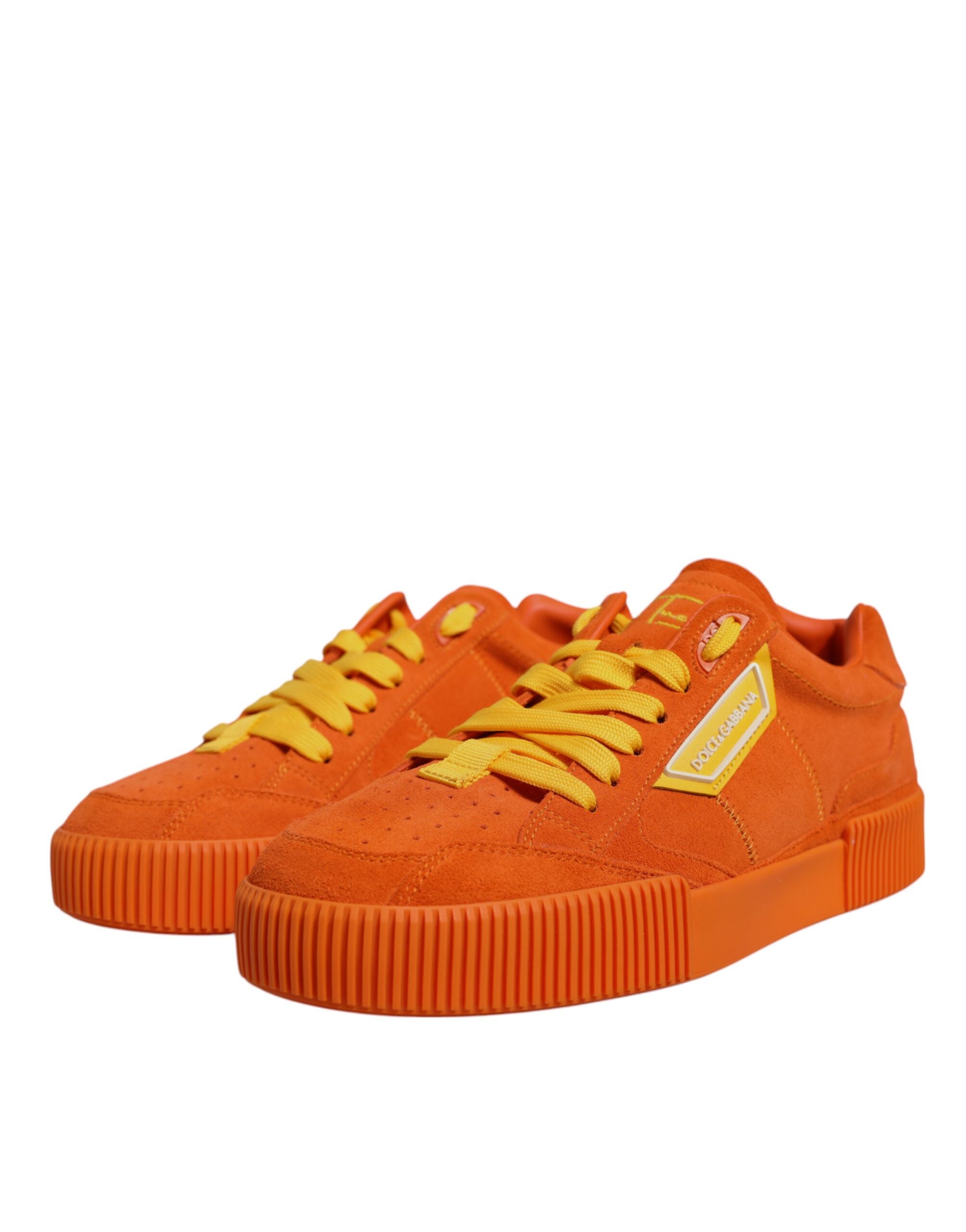 Dolce & Gabbana Orange Miami Leather Low Top Sneakers Shoes -   -  Dolce & Gabbana. Dolce & Gabbana Orange Miami Leather Low Top Sneakers Shoes -   -  Dolce & Gabbana.