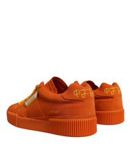 Dolce & Gabbana Orange Miami Leather Low Top Sneakers Shoes -   -  Dolce & Gabbana.