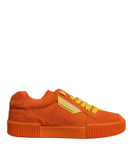 Dolce & Gabbana Orange Miami Leather Low Top Sneakers Shoes -   -  Dolce & Gabbana.