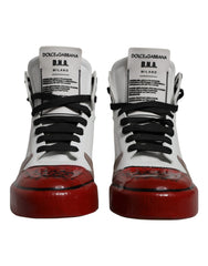 Dolce & Gabbana Multicolor Leather High Top Sneakers Shoes -   -  Dolce & Gabbana.