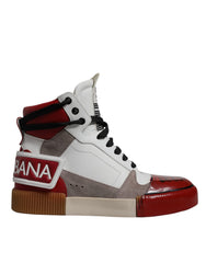 Dolce & Gabbana Multicolor Leather High Top Sneakers Shoes -   -  Dolce & Gabbana.