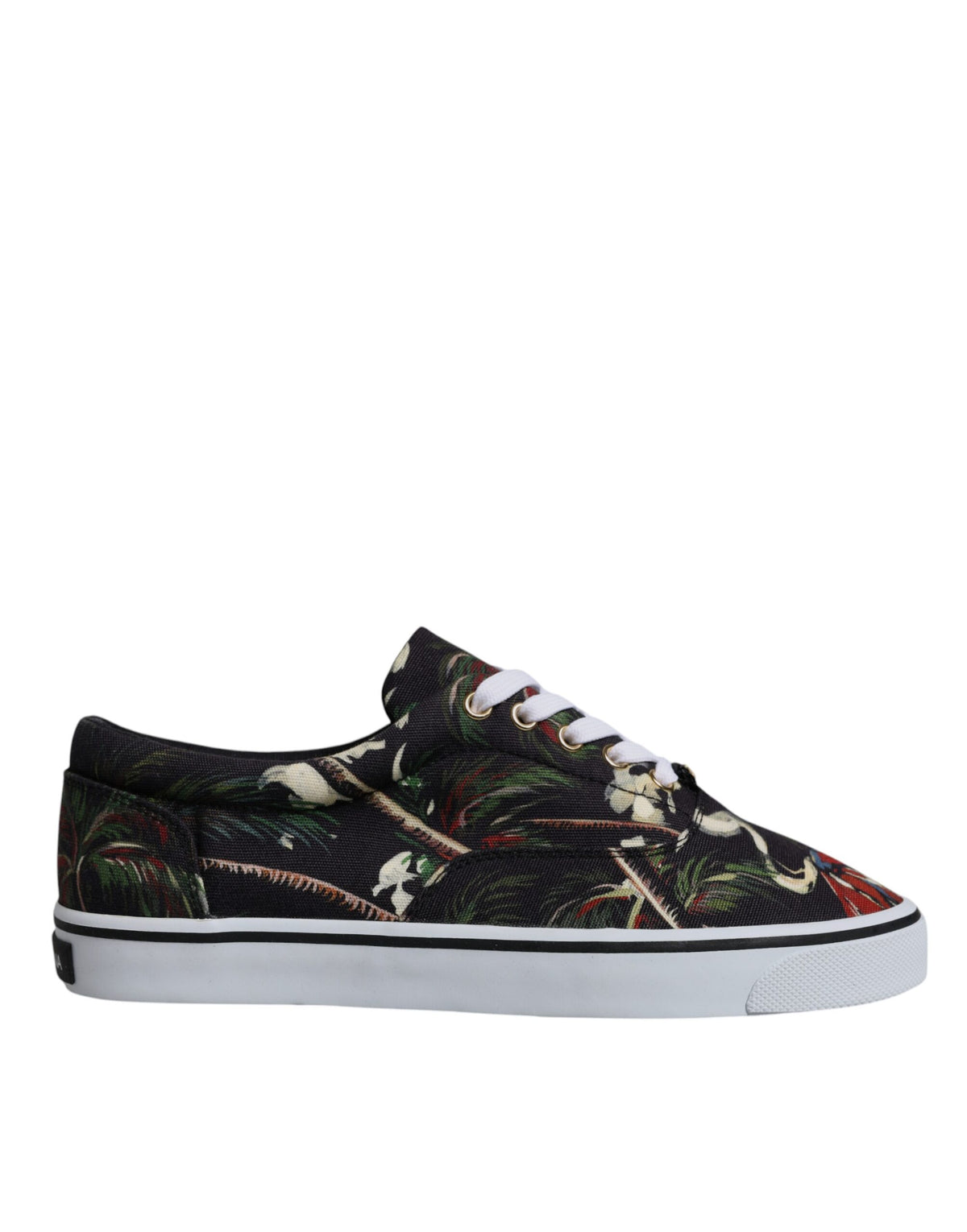 Dolce & Gabbana Black Tropical Print Low Top Sneakers Shoes -   -  Dolce & Gabbana.
