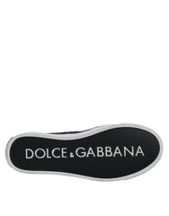 Dolce & Gabbana Black Tropical Print Low Top Sneakers Shoes -   -  Dolce & Gabbana.