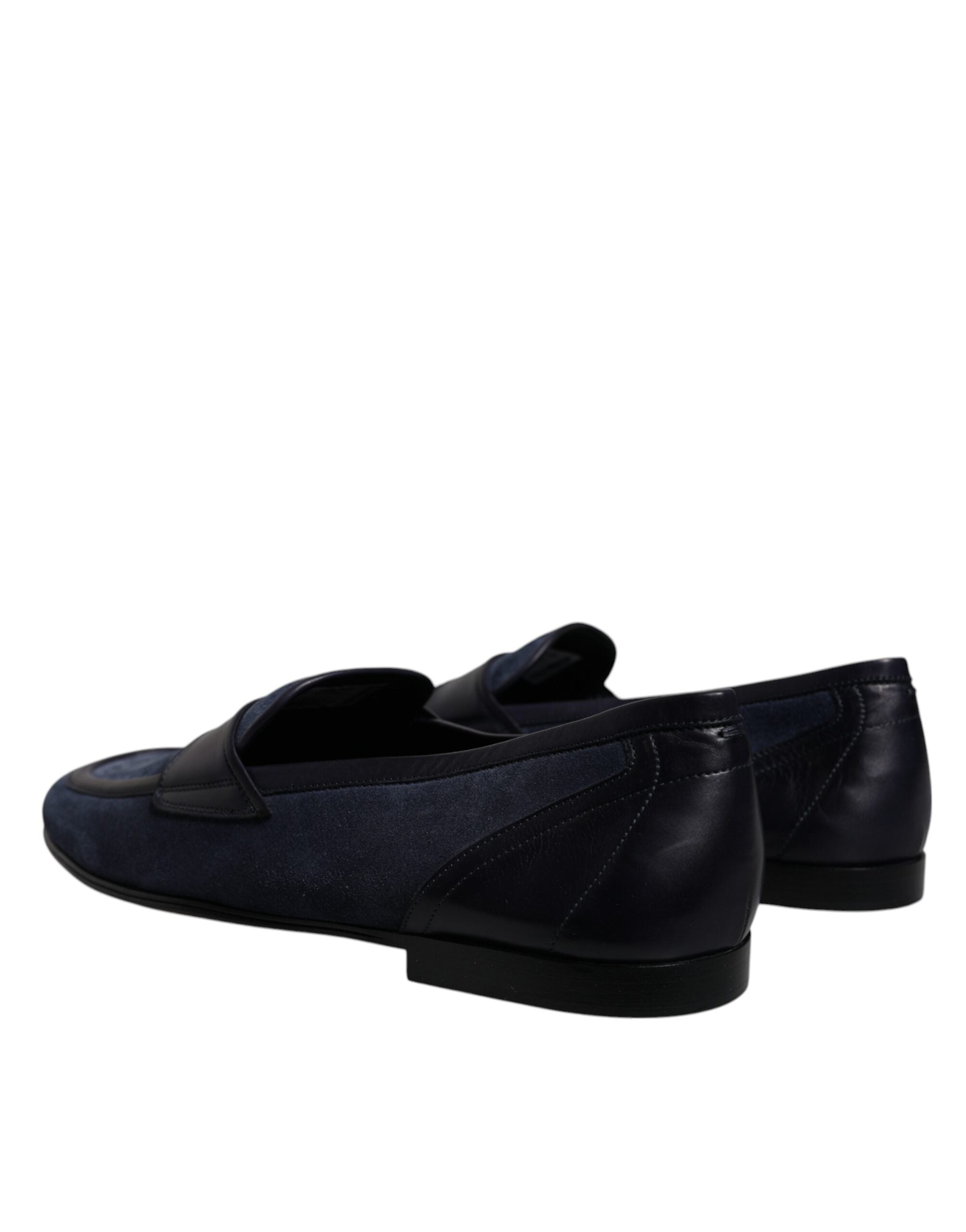 Dolce & Gabbana Blue Suede Leather Shoes Loafer Moccasin Shoes -   -  Dolce & Gabbana. Dolce & Gabbana Blue Suede Leather Shoes Loafer Moccasin Shoes -   -  Dolce & Gabbana.