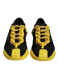 Dolce & Gabbana Black Yellow Low Top NS1 Sneakers Shoes -   -  Dolce & Gabbana.