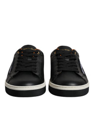 Dolce & Gabbana Black Leather Low Top Men Sneakers Shoes -   -  Dolce & Gabbana.