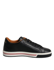 Dolce & Gabbana Black Leather Low Top Men Sneakers Shoes -   -  Dolce & Gabbana.