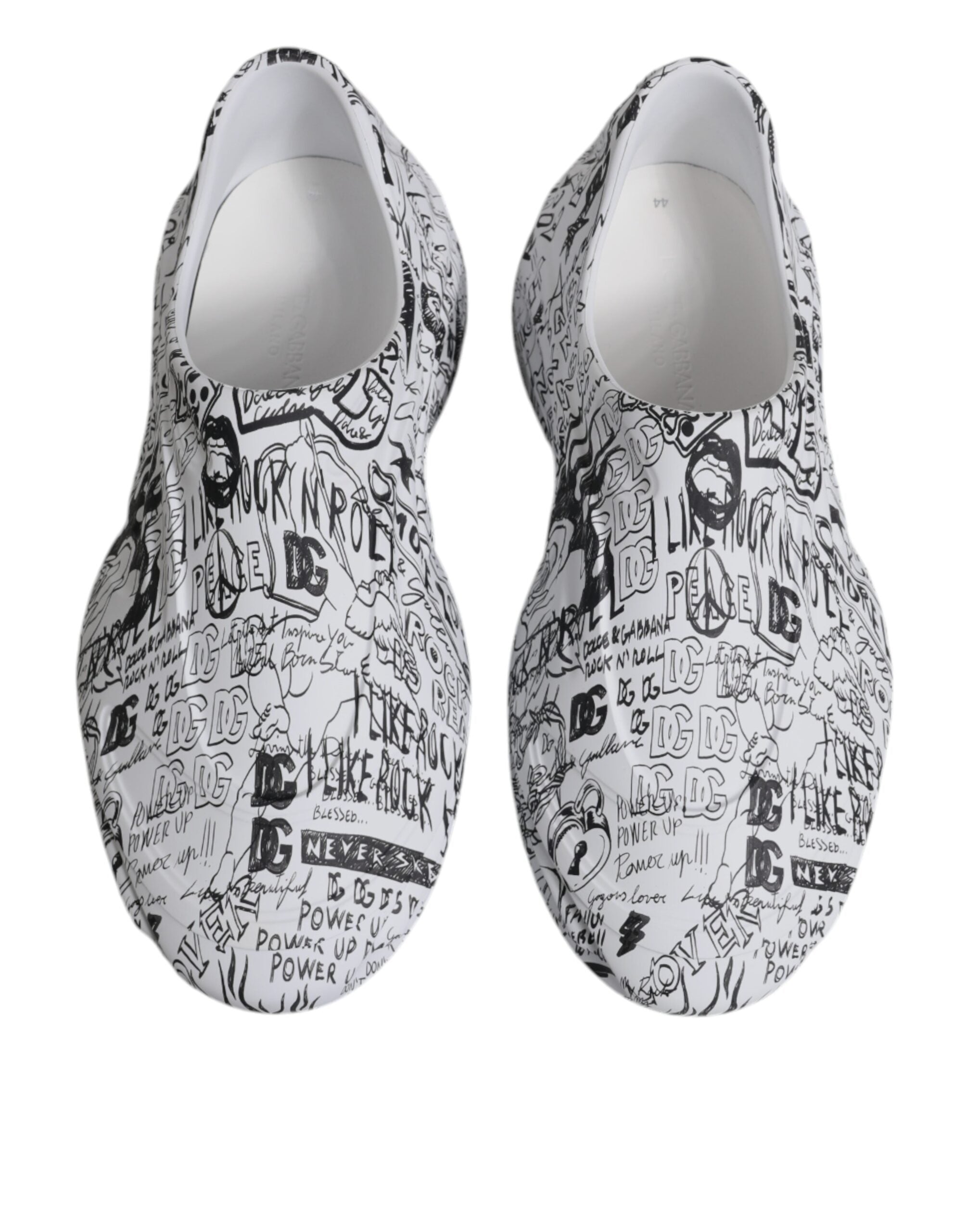 Dolce & Gabbana White Black Graffiti Daymaster Sneakers Shoes -   -  Dolce & Gabbana. Dolce & Gabbana White Black Graffiti Daymaster Sneakers Shoes -   -  Dolce & Gabbana.