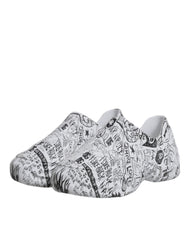 Dolce & Gabbana White Black Graffiti Daymaster Sneakers Shoes -   -  Dolce & Gabbana.