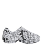 Dolce & Gabbana White Black Graffiti Daymaster Sneakers Shoes -   -  Dolce & Gabbana.