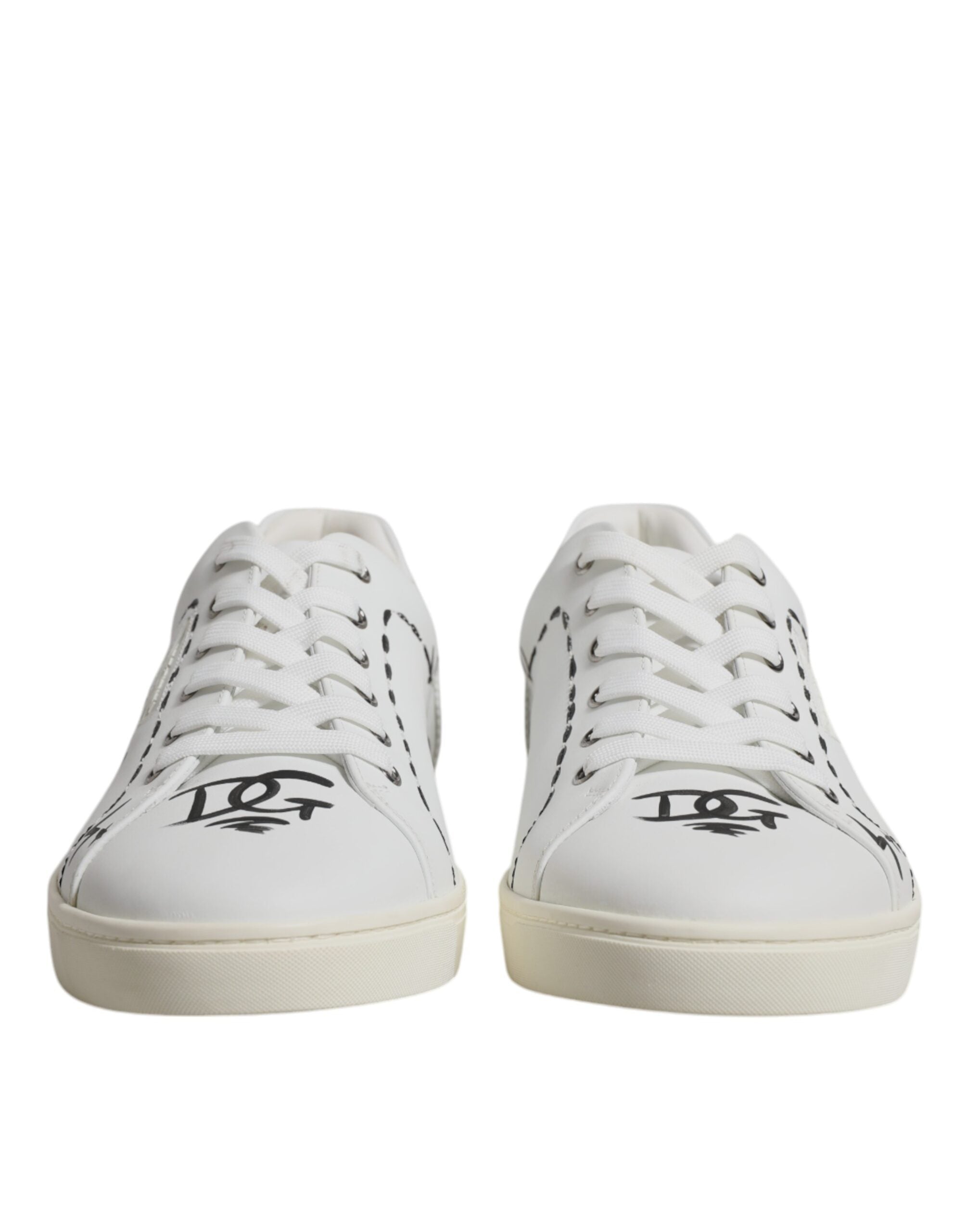 Dolce & Gabbana White Leather Milano Low Top Sneakers Shoes -   -  Dolce & Gabbana. Dolce & Gabbana White Leather Milano Low Top Sneakers Shoes -   -  Dolce & Gabbana.
