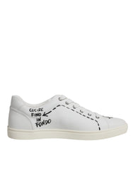 Dolce & Gabbana White Leather Milano Low Top Sneakers Shoes -   -  Dolce & Gabbana.