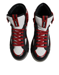 Dolce & Gabbana Multicolor Leather High Top Sneakers Shoes -   -  Dolce & Gabbana.